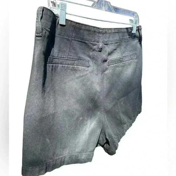 PAIGE women’s Pleated Mayslie Short in Midnight Oil Coating size 31 - Picture 10 of 11